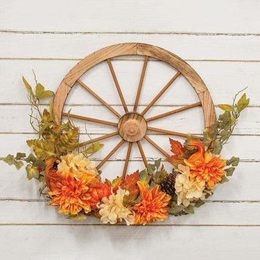 Harvest Floral Wagon Wheel - The Fox Decor